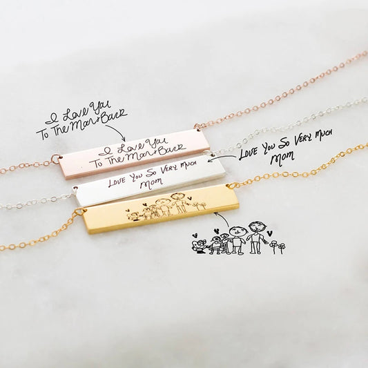 Handwriting Necklace stainless steel